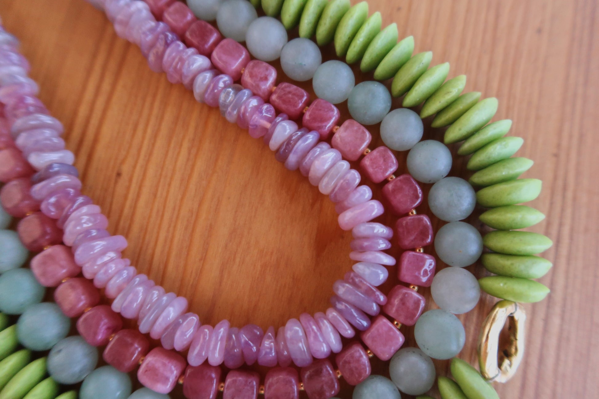 Green Beaded Belle Necklace