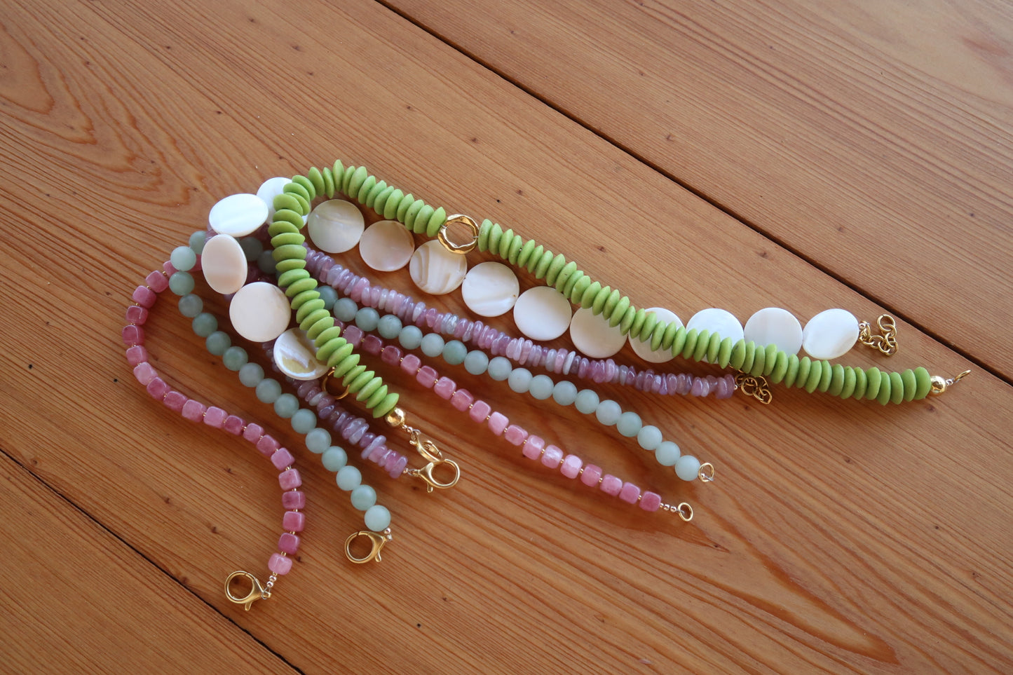 Green Beaded Belle Necklace