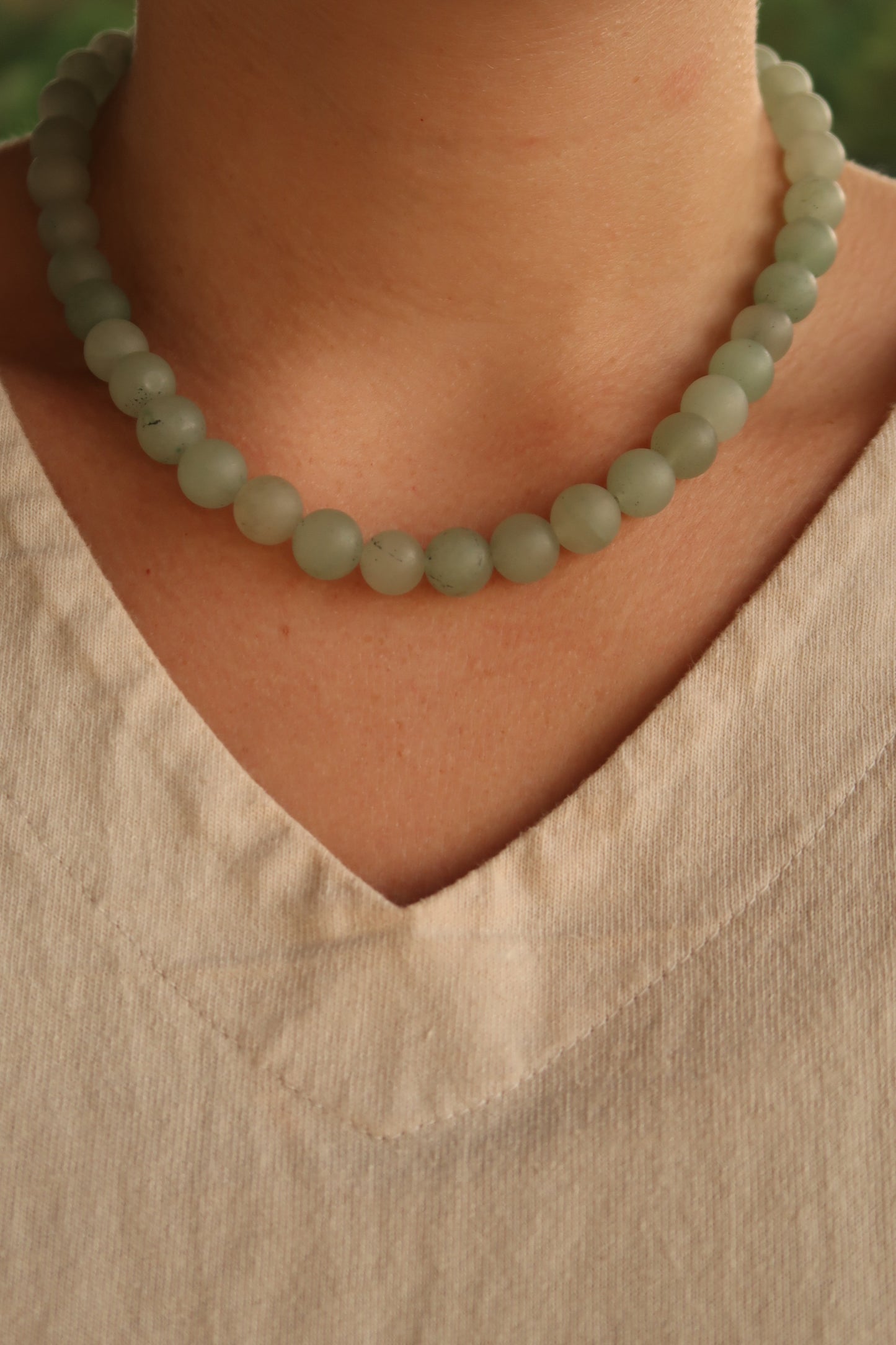 Green Beaded Belle Necklace