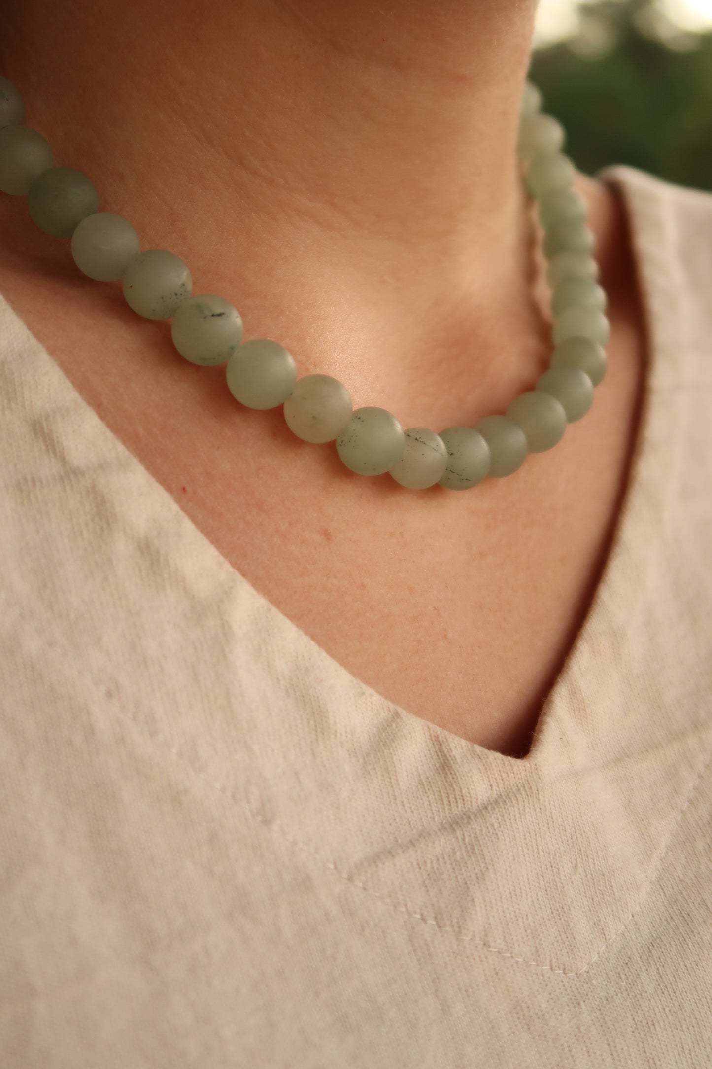 Green Beaded Belle Necklace