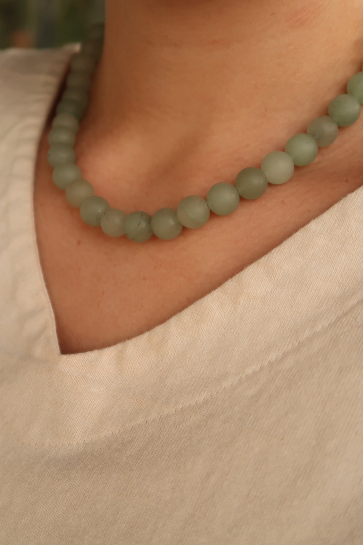 Green Beaded Belle Necklace