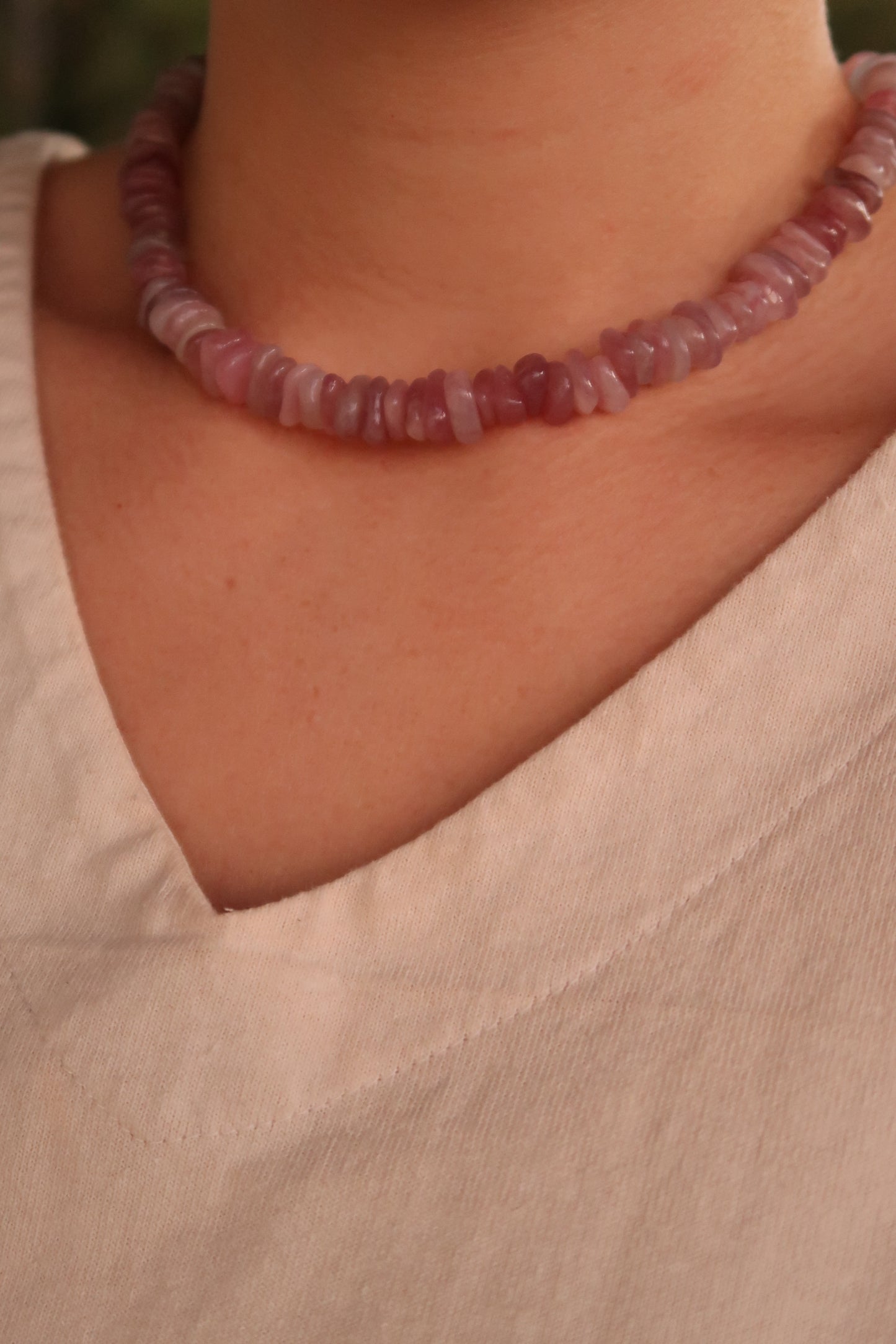 Purple Beaded Brandy Necklace