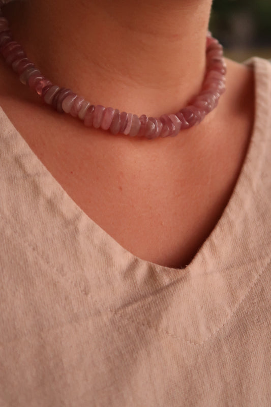 Purple Beaded Brandy Necklace
