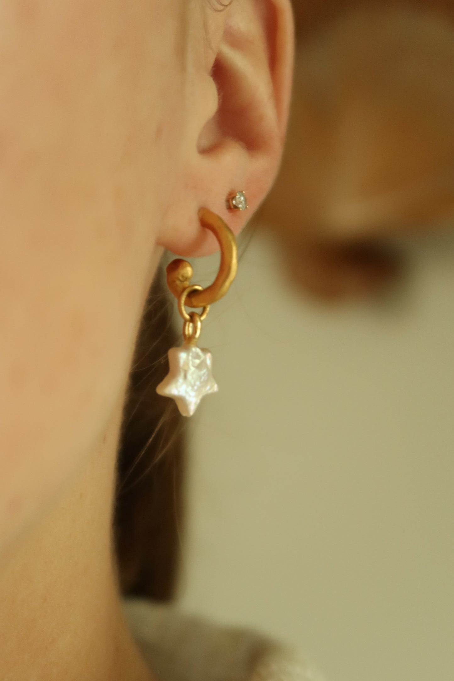 Star Pearl Earrings