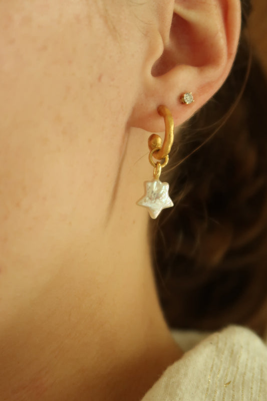 Star Pearl Earrings